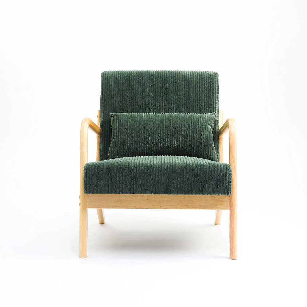 Green Corduroy Armchair