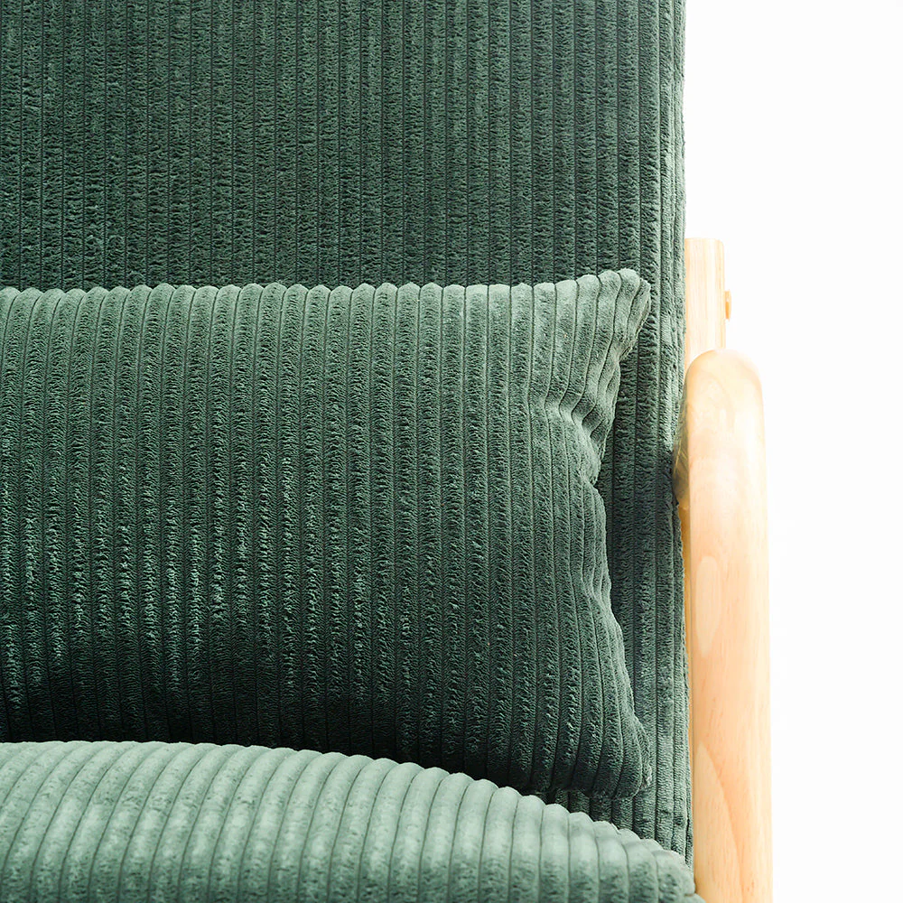 Green Corduroy Armchair