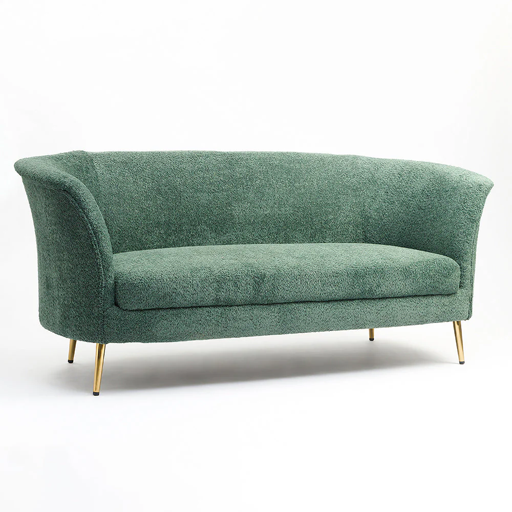 Modern Green Curved Sofa # 11
