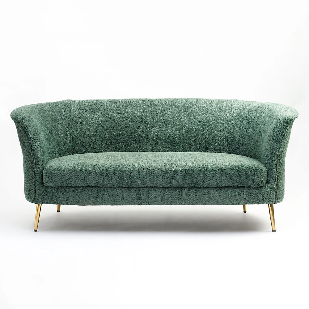 Modern Green Curved Sofa # 11
