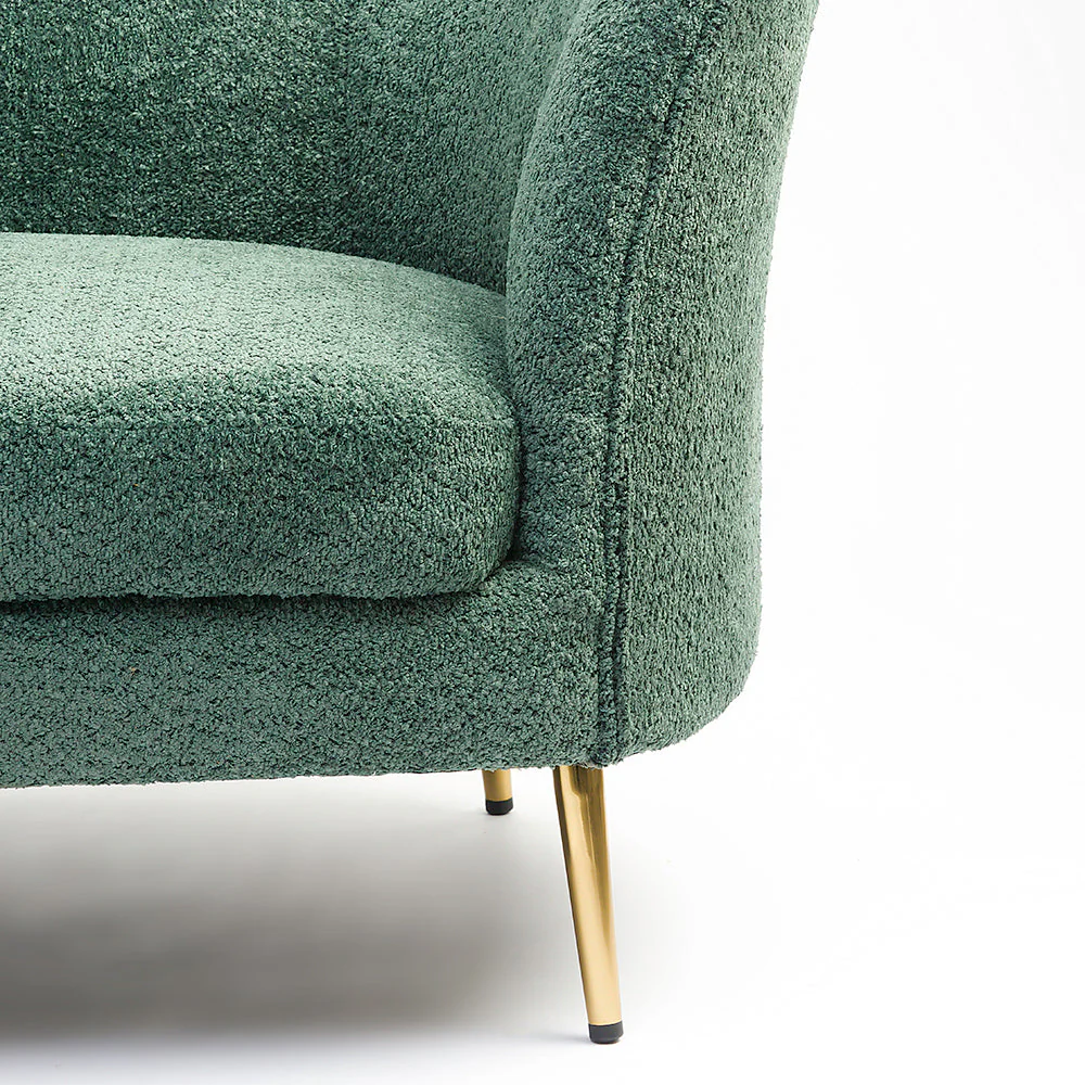 Modern Green Curved Sofa # 11