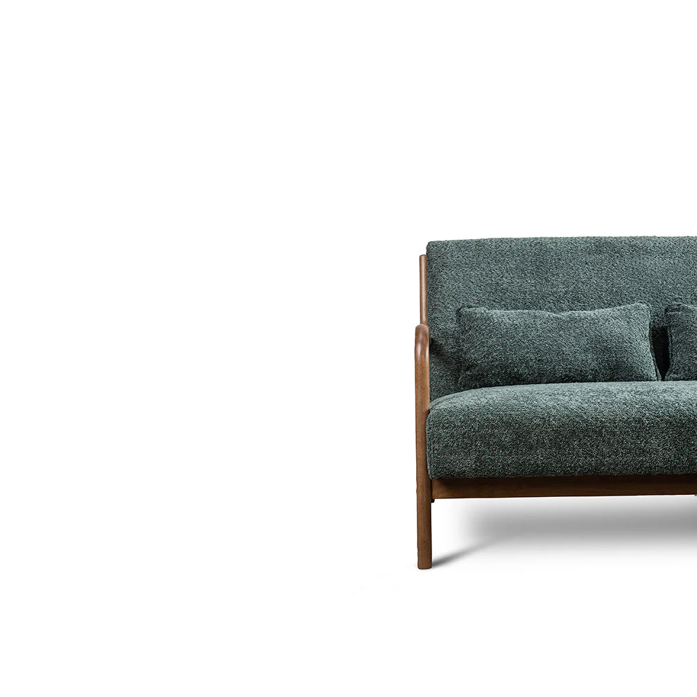 Modern Green Curved Sofa # 14