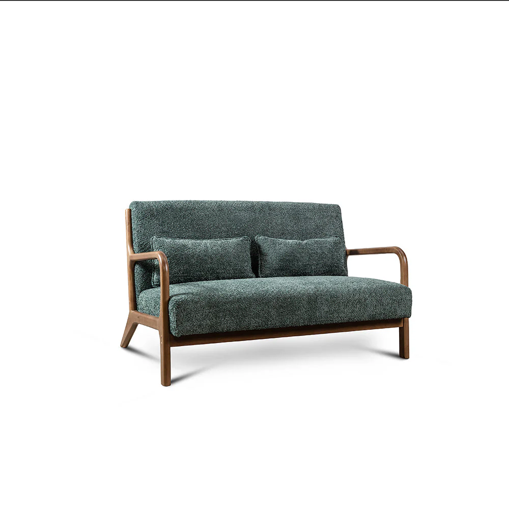 Modern Green Curved Sofa # 14