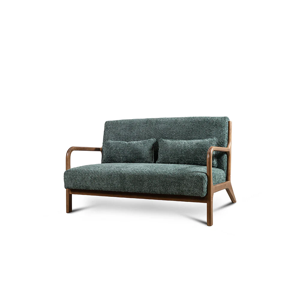 Modern Green Curved Sofa # 14