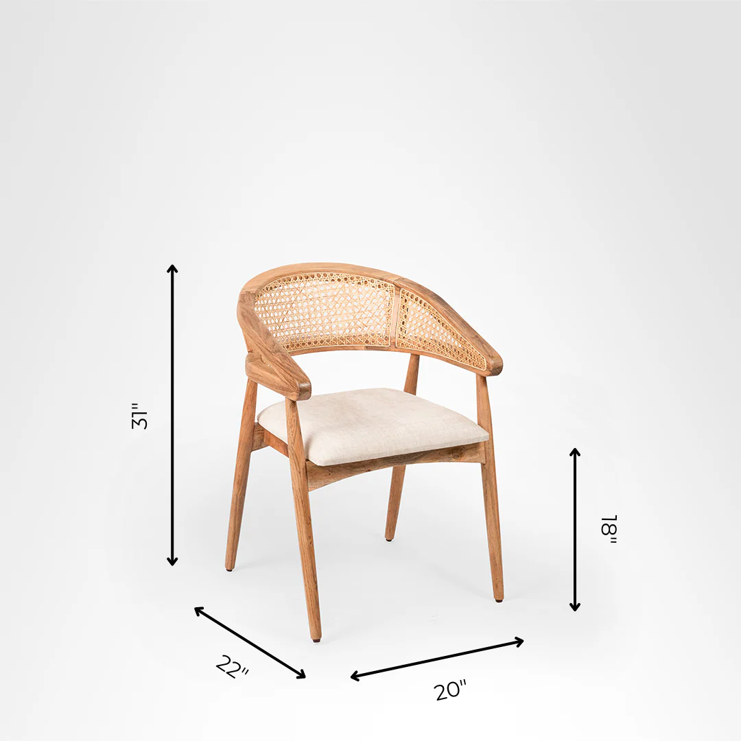 Modern Wooden Dining Table Set # 4 ( Acacia)