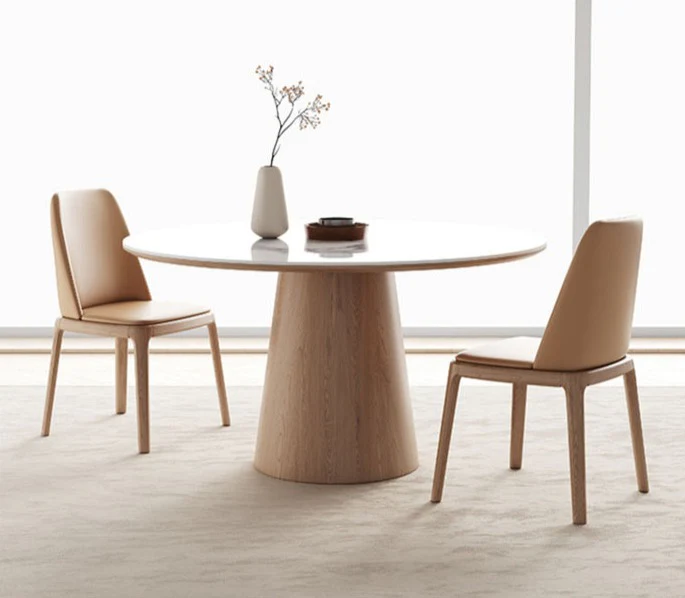 Epoxy Marble Top Bacchor Dining Table Set # 6