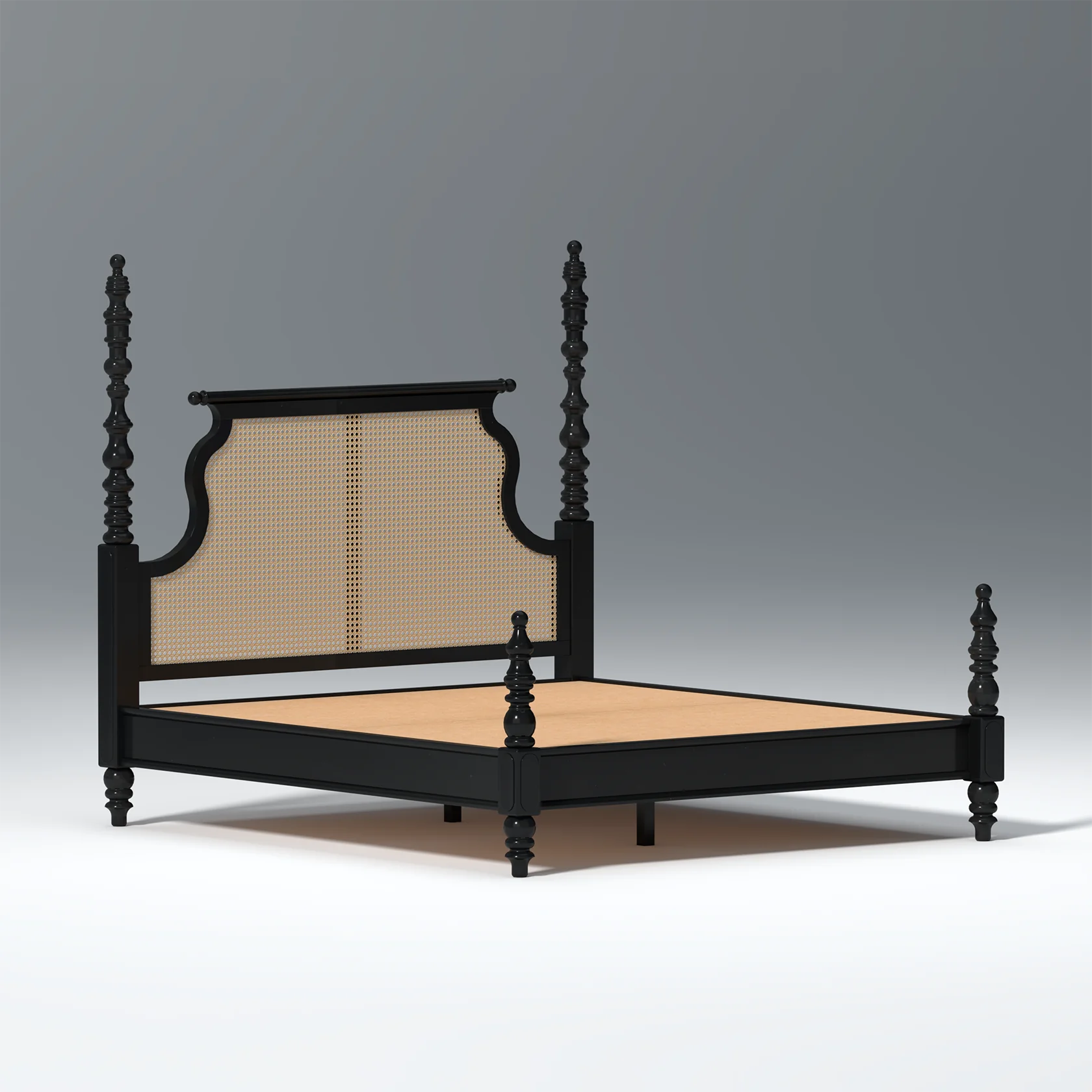 Furneezy Elegant Four Poster Bed