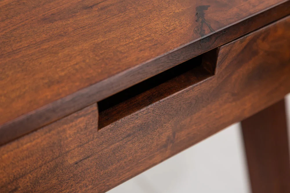 Modern Wooden Writing Desk In Acacia Wood 