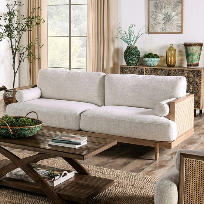 Modern Rattan Three Seater Sofa #3-Accented Sofa