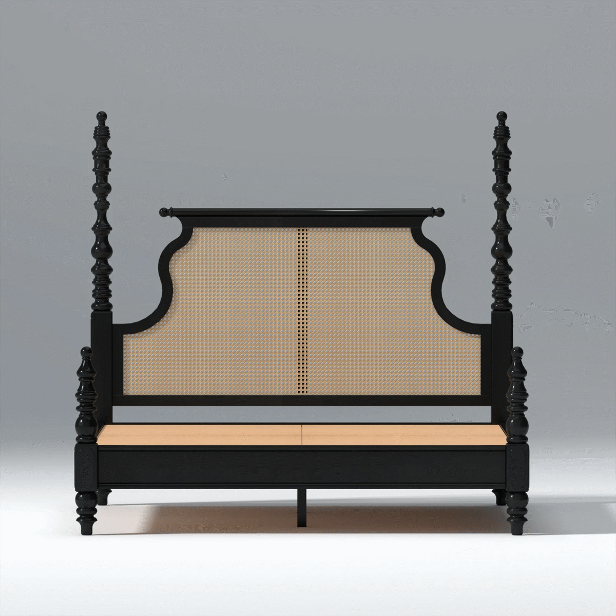  Furneezy Elegant Four Poster Bed 