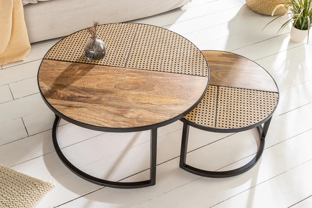Modern Nested Coffee Table Set