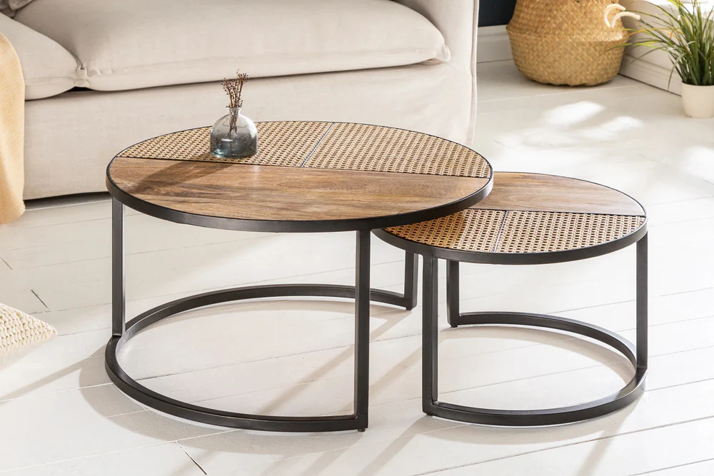 Modern Nested Coffee Table Set