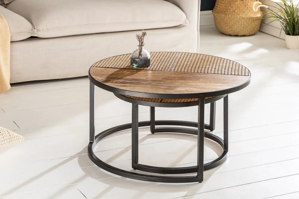 Modern Nested Coffee Table Set