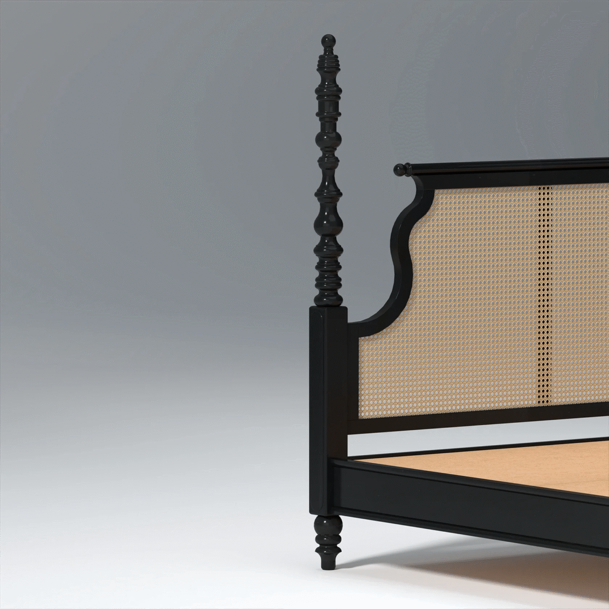  Furneezy Elegant Four Poster Bed 