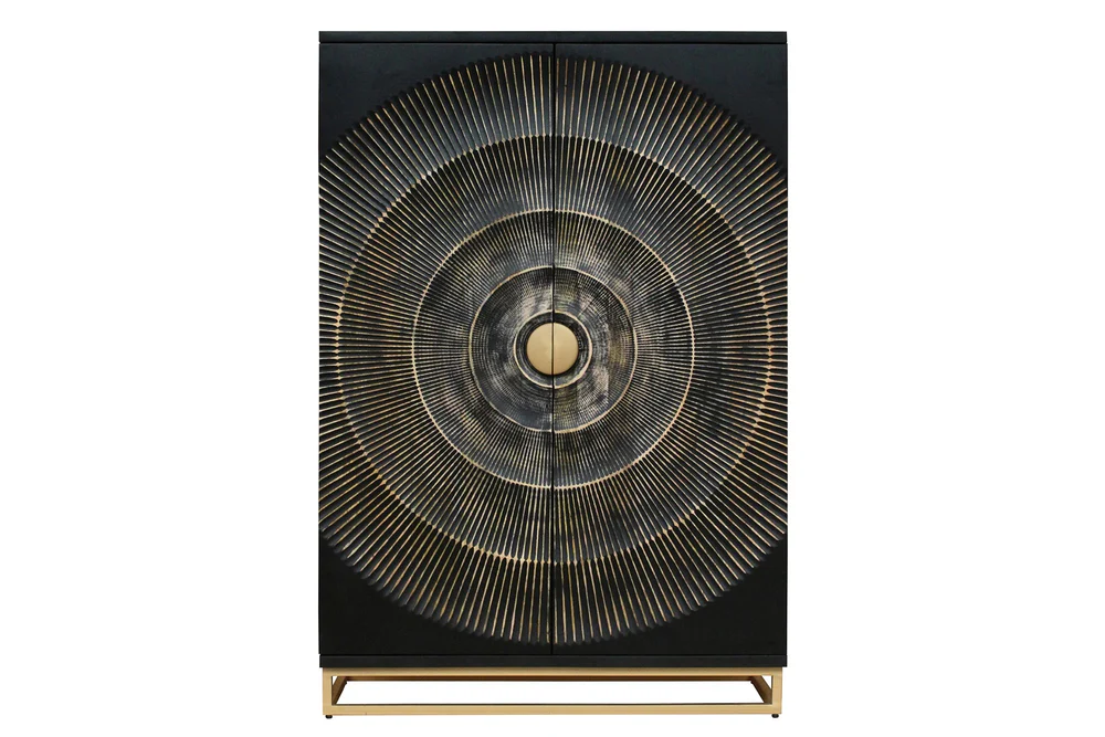 Modern Art Deco Bar Cabinet 
