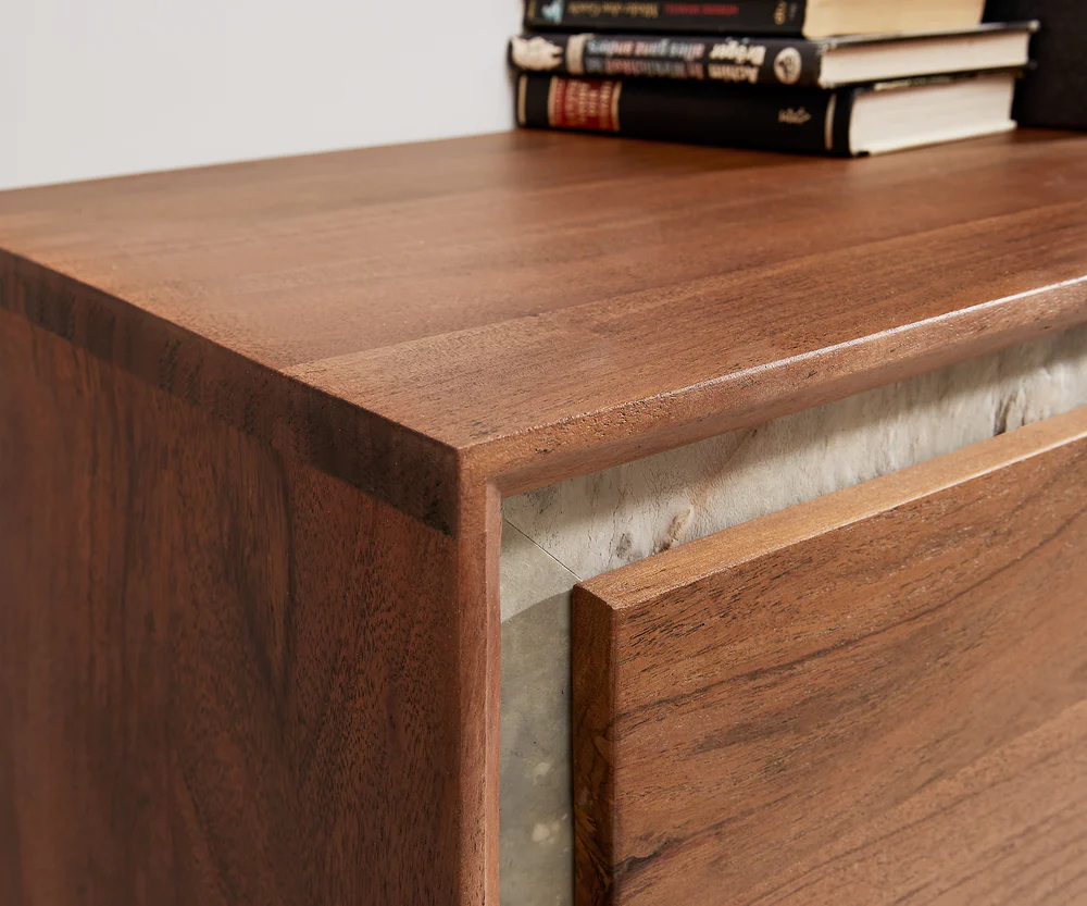 Modern Wooden Sideboard In Acacia Wood