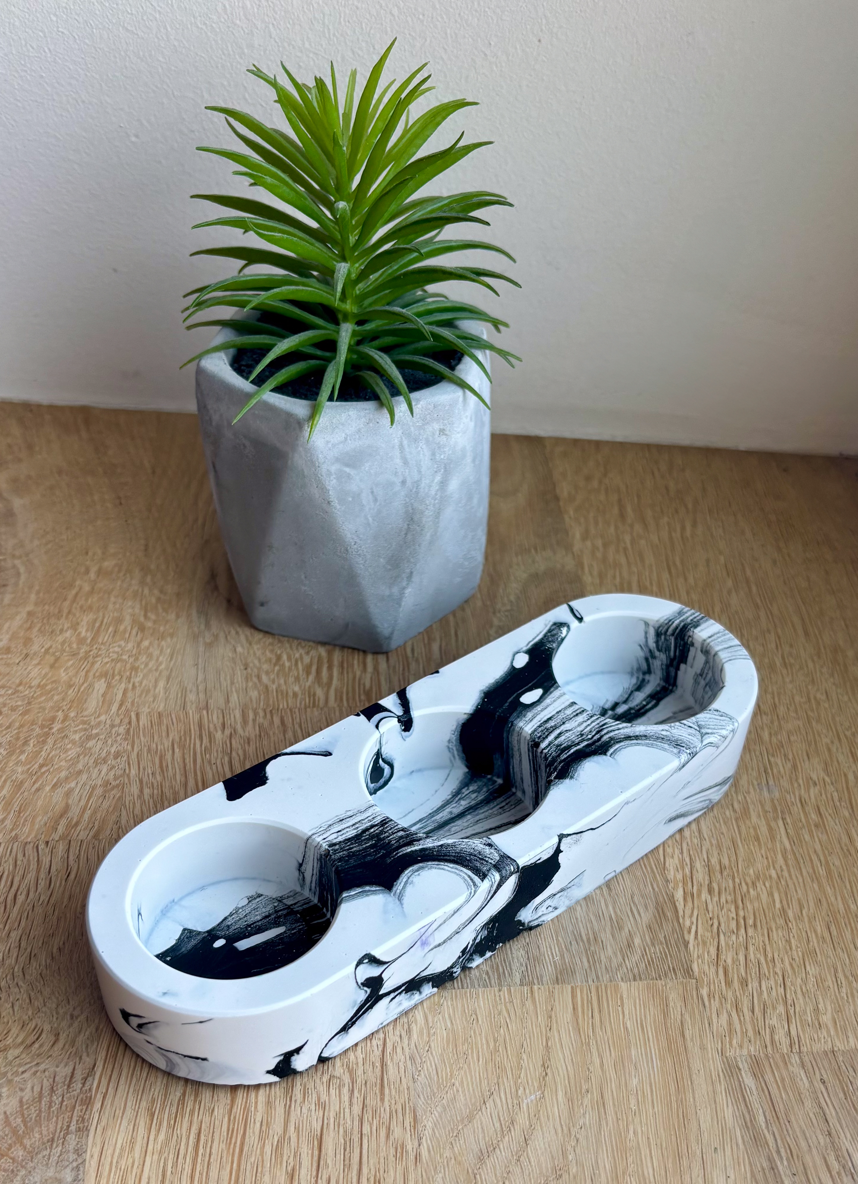 Moule pour trois bougies chauffe-plat 