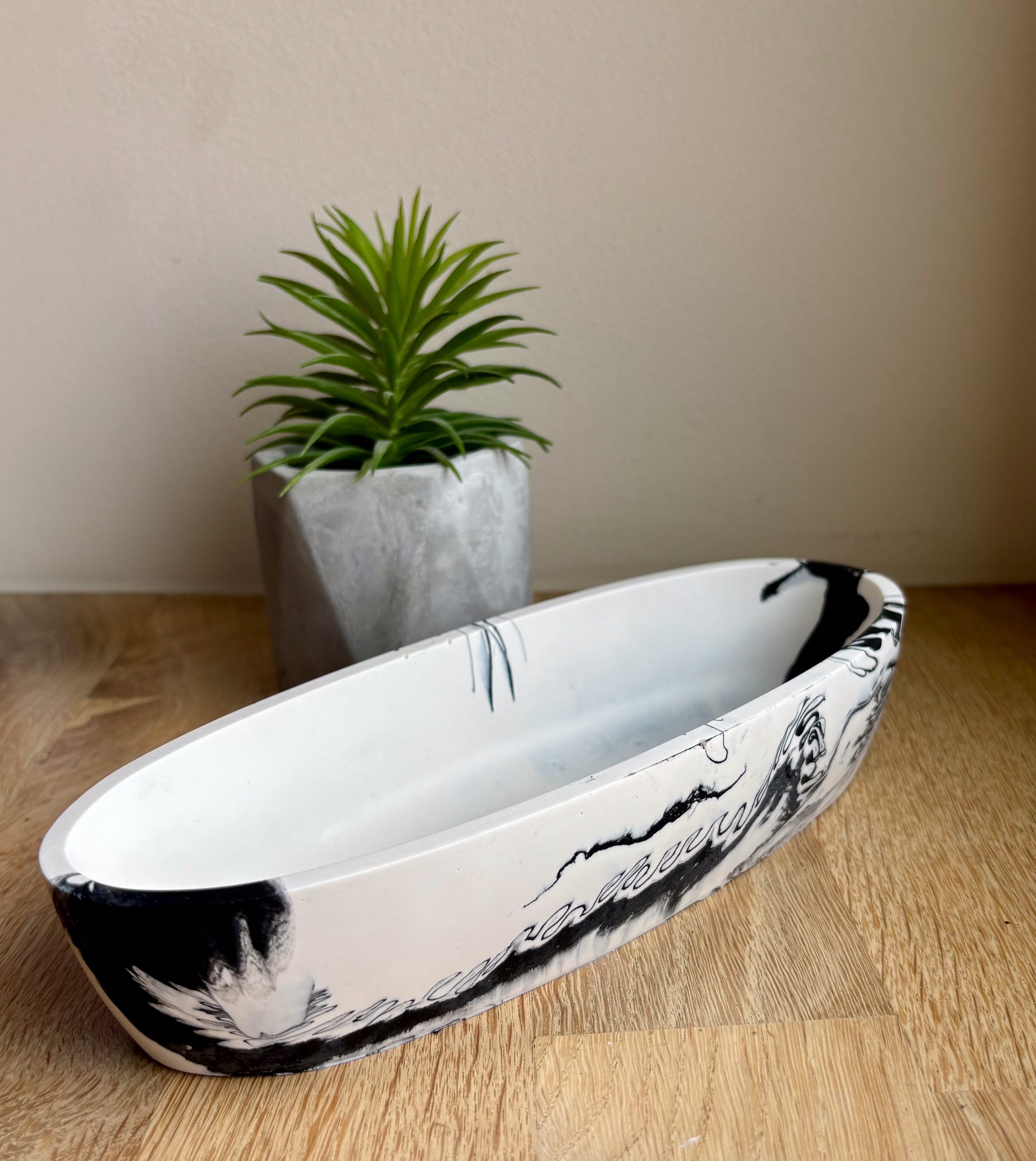 Pot décoratif "barque" 