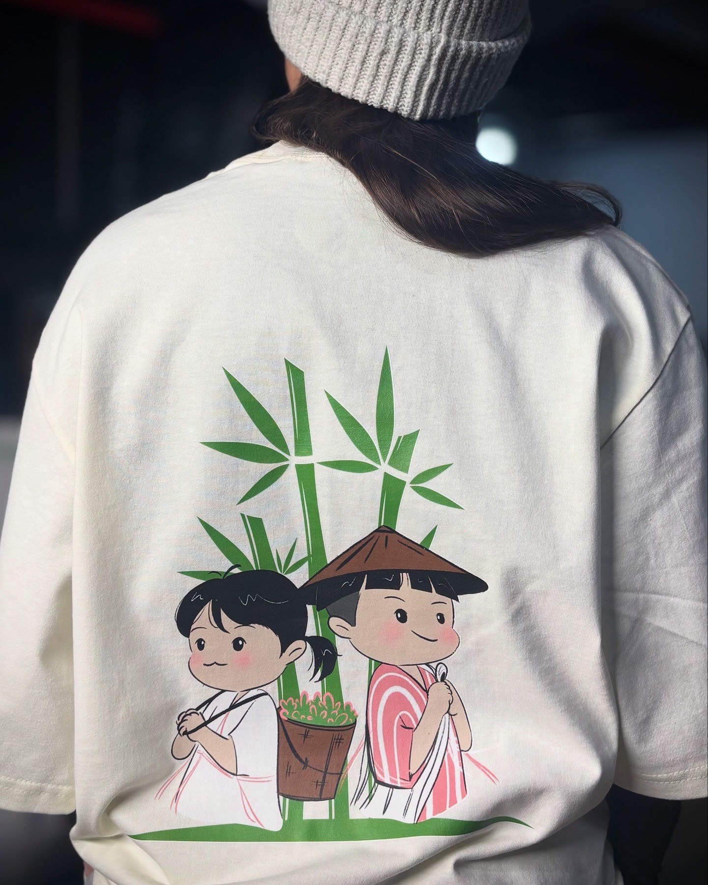 White Premium Drop Shoulder Karen T-Shirt 