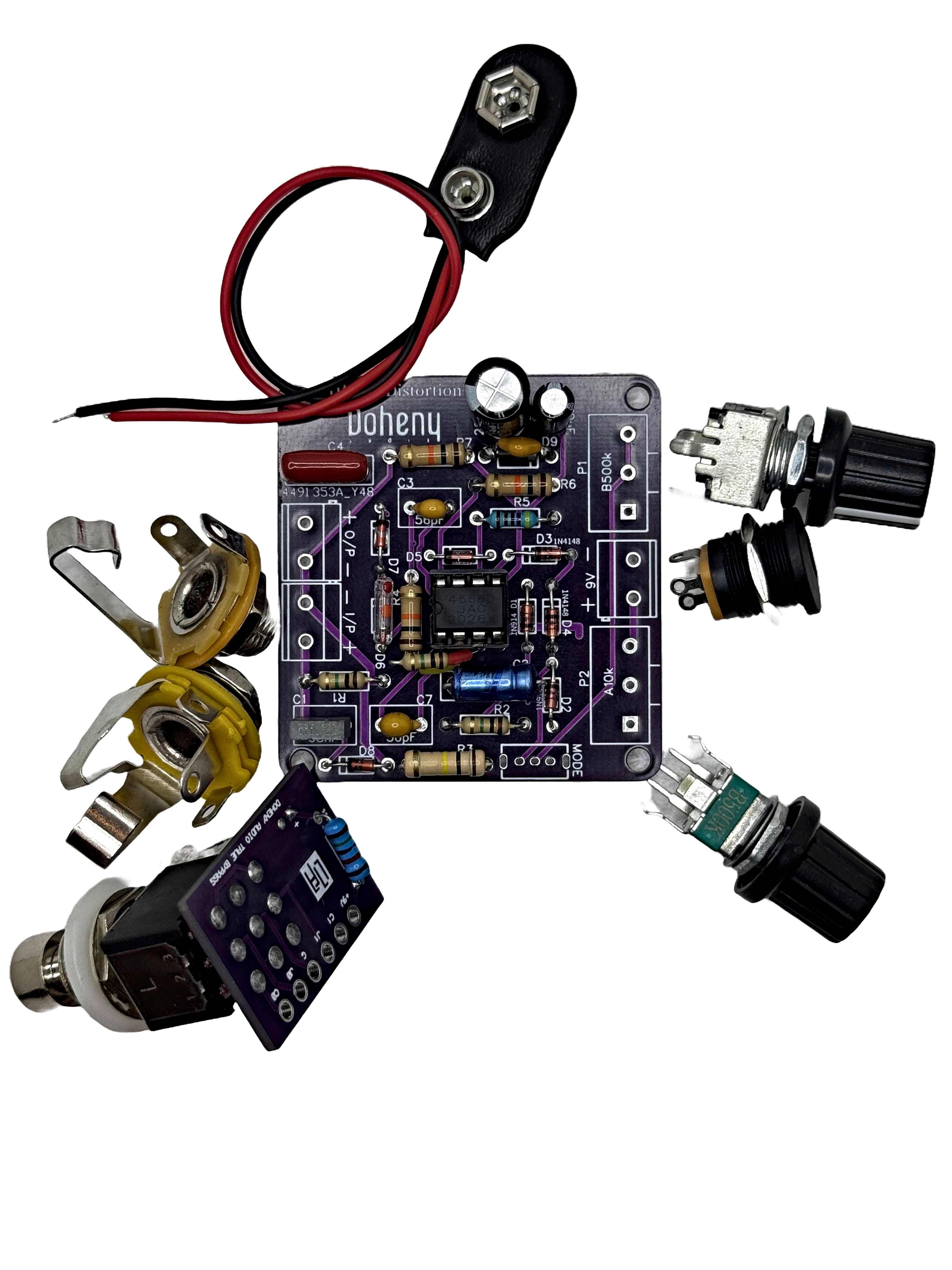 Distortion Boost Guitar Effect Pedal DIY Beginner Pedal Kit