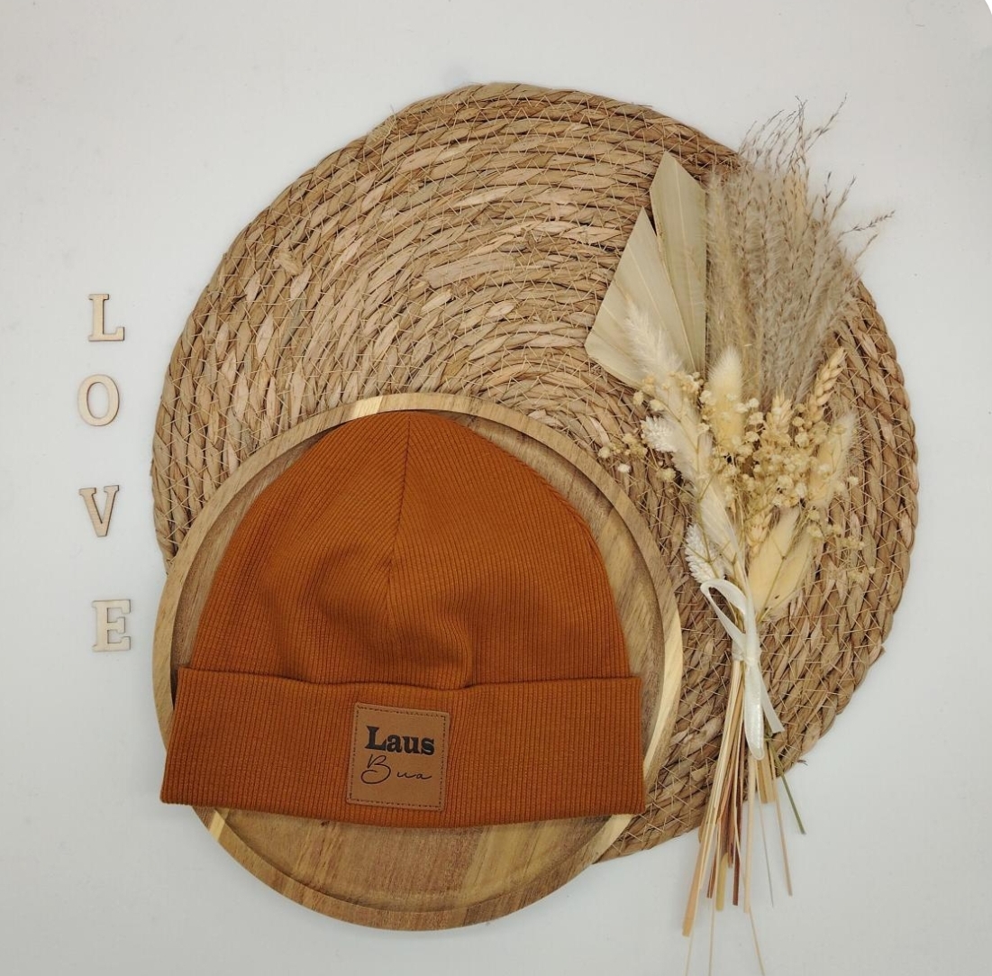 Hipster Beanie cognac 