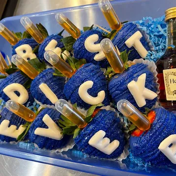 Custom Message Adult Themed Strawberries