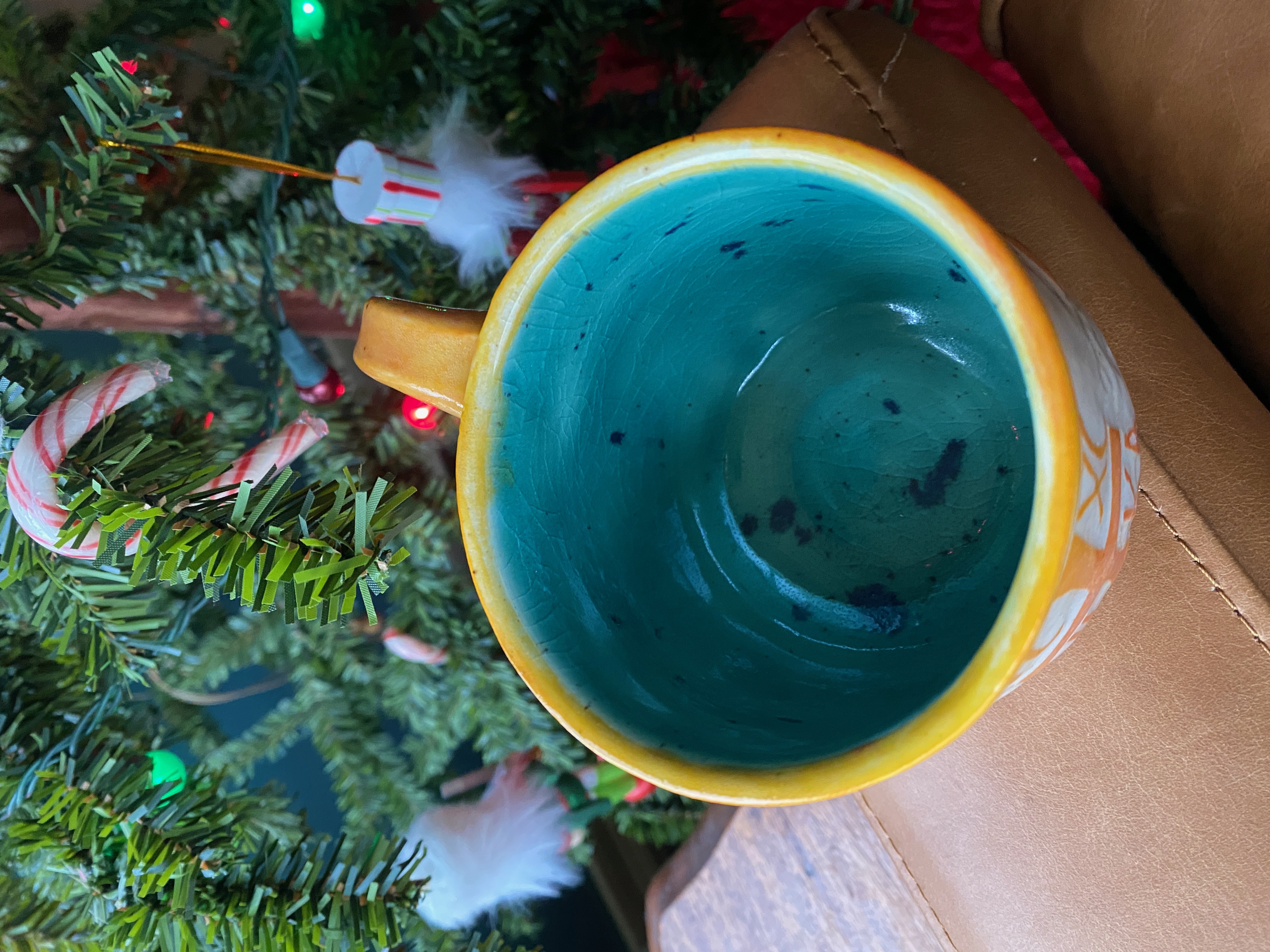 Sunshine Orthodox Sgraffito Mug, 14-15 oz