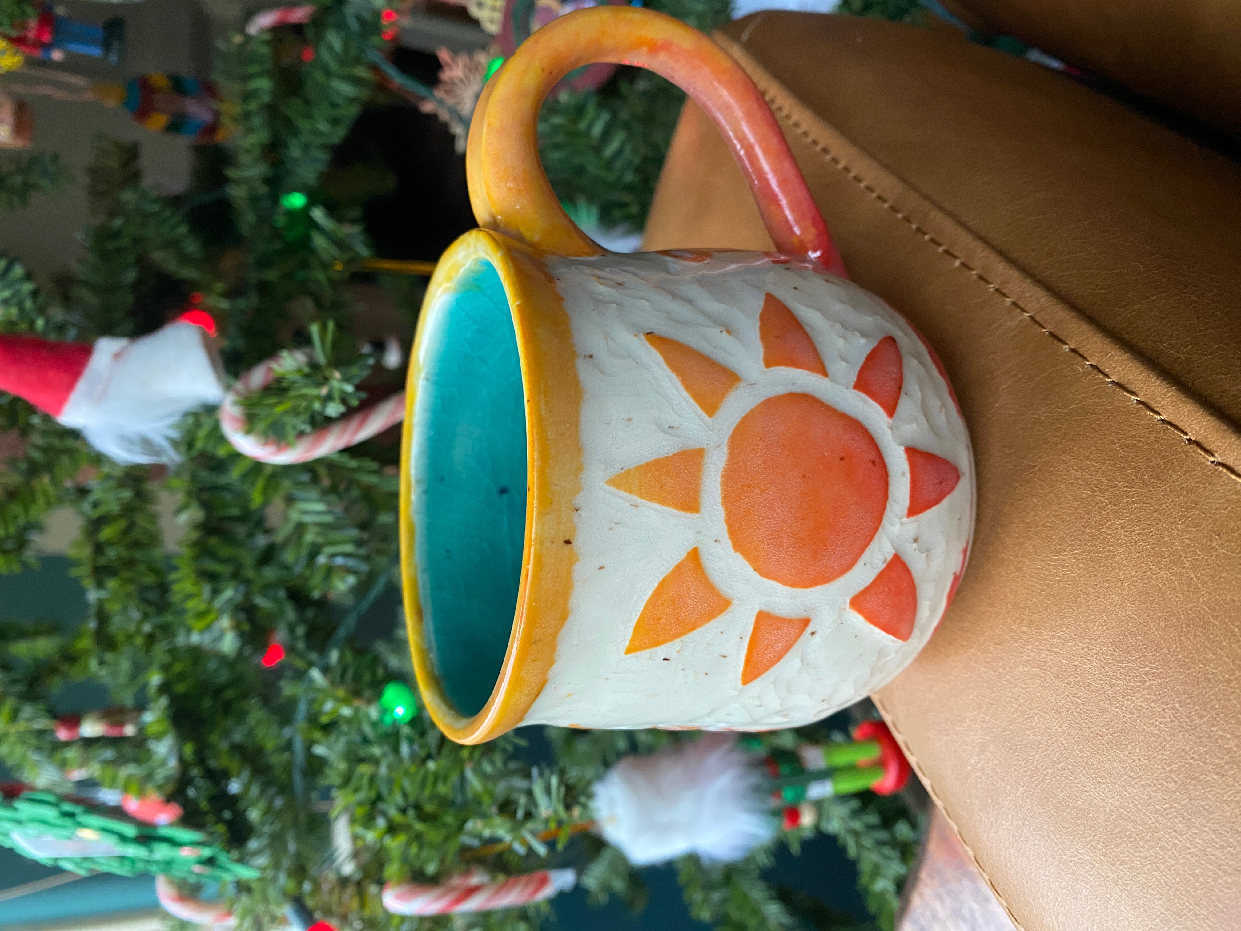 Sunshine Orthodox Sgraffito Mug, 14-15 oz