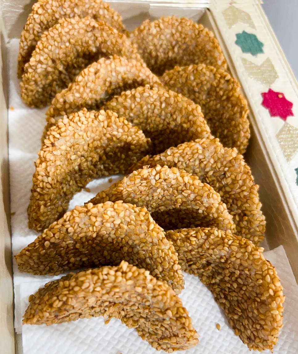 Cornes de Gazelle au Sésame – Sans Gluten