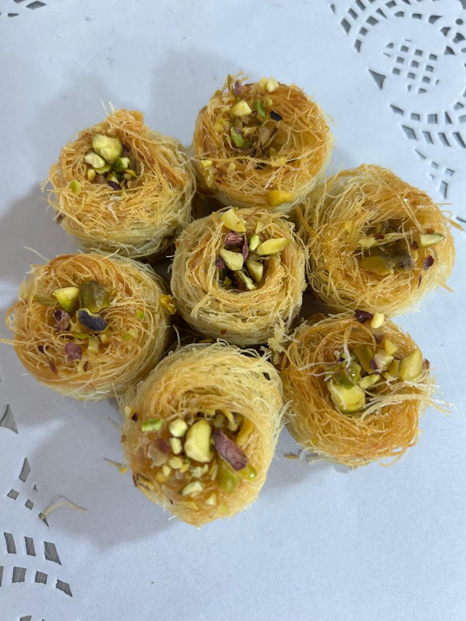 Nids de Kunafa Healthy aux Amandes & Pistaches