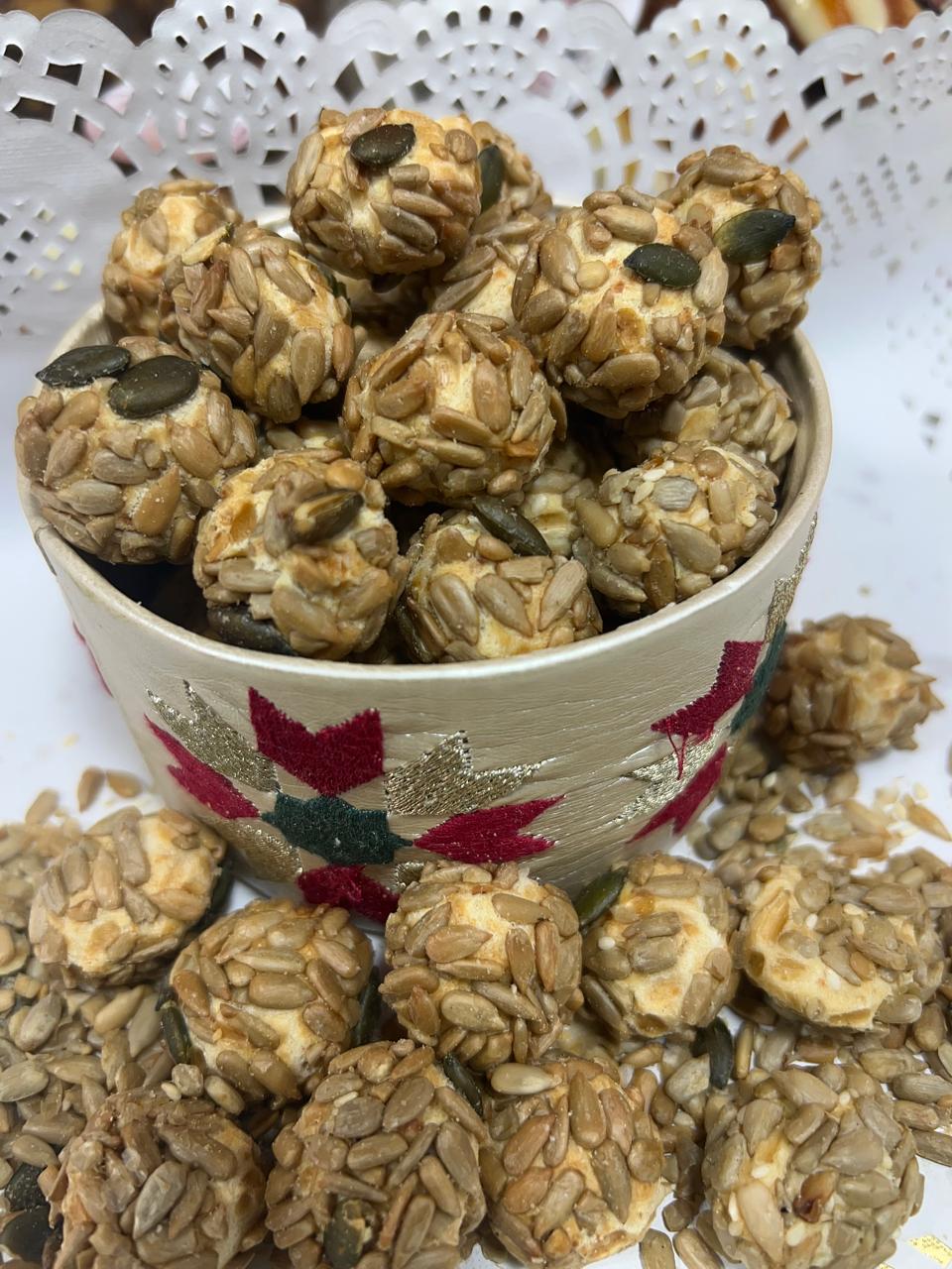 Boules fromage au tournesol