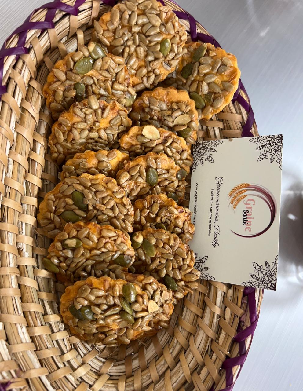 galettes piquantes aux graines de tournesol