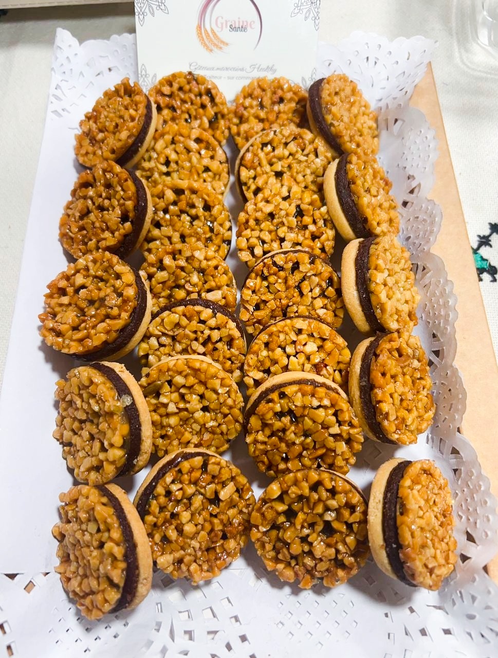 Sablé aux Dattes & Nougat aux Amandes