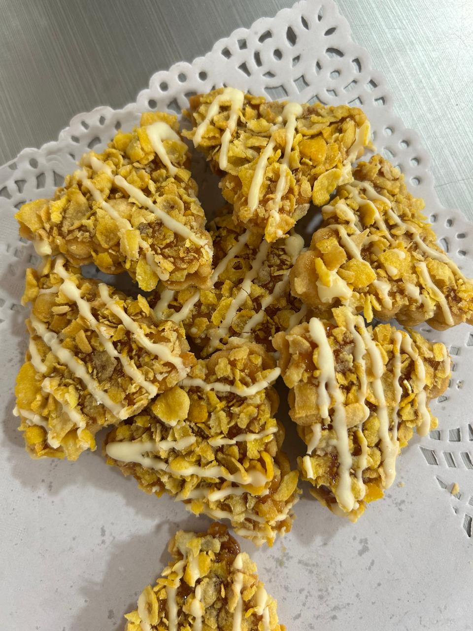Sablé Healthy aux Corn Flakes & Chocolat Blanc