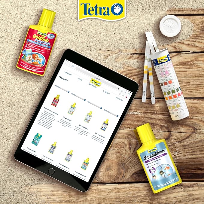 TETRA - Bandelettes de Test 6en1 - Pour le Contrôle de la Qualité de l'Eau - 60 Secondes - 25 Bandelettes