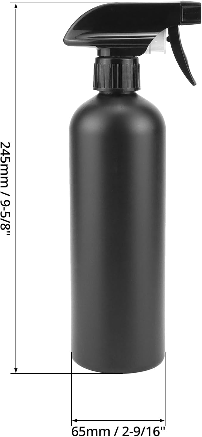 Vaporisateur de 500 ml, bouteille spray vide, noir, pour la pulvérisation, le soin des plantes, le nettoyage