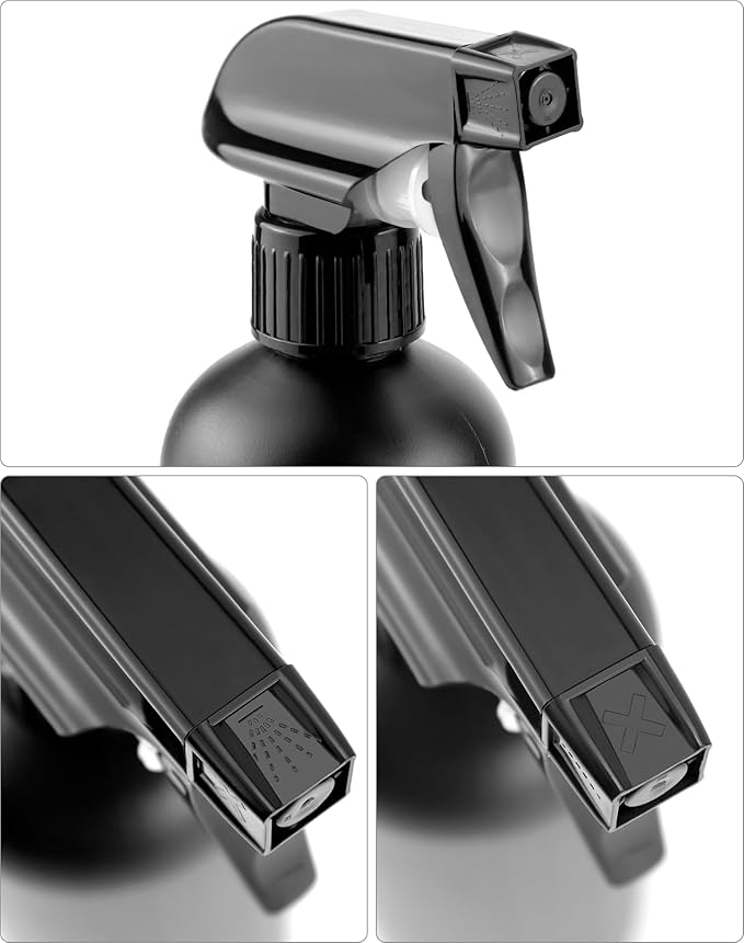 Vaporisateur de 500 ml, bouteille spray vide, noir, pour la pulvérisation, le soin des plantes, le nettoyage
