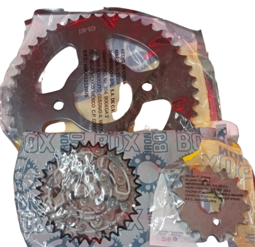 KIT DE SPROCKET CADENA REFORZADA 428H-128L SPROCKET 46T/15T