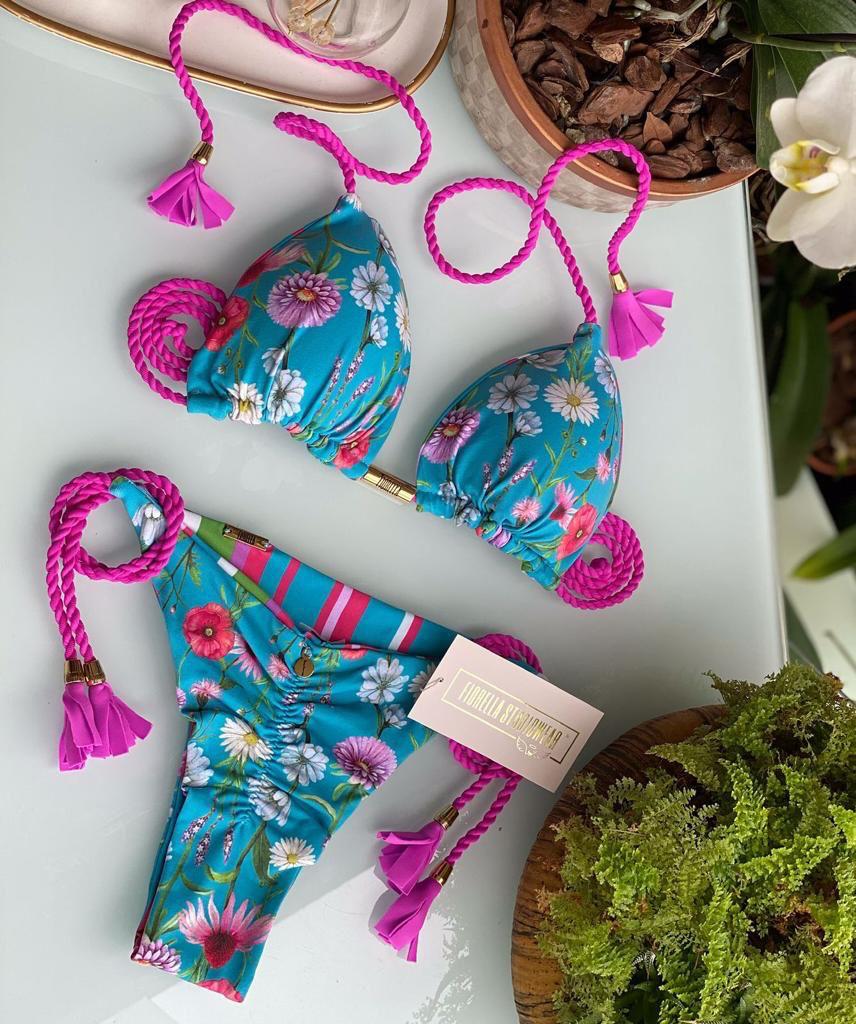Floral Triangle Bikini
