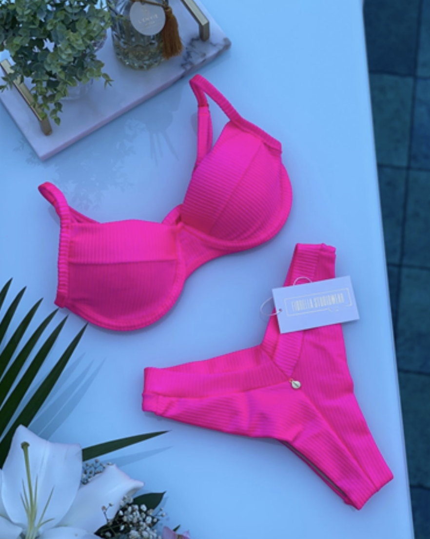 Marry Pink Neon Bikini 