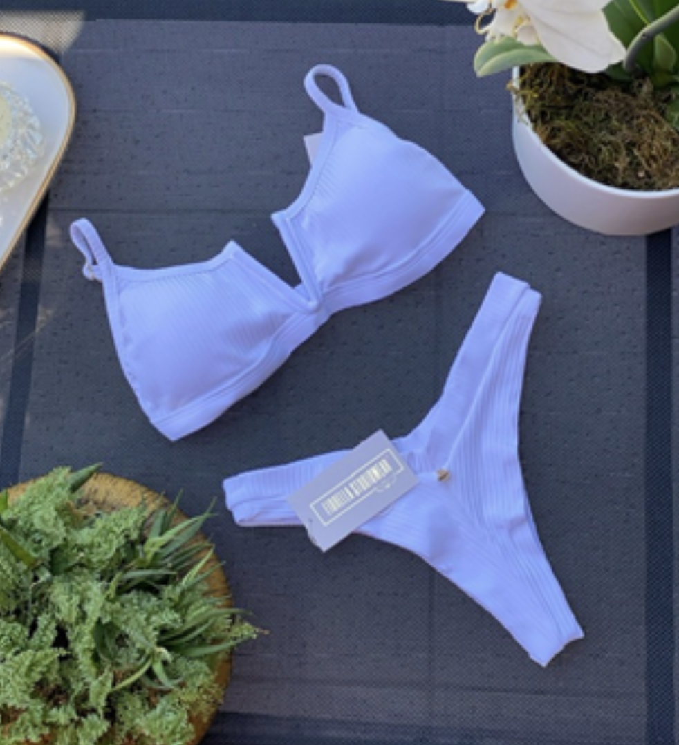 Cecilia White Bikini