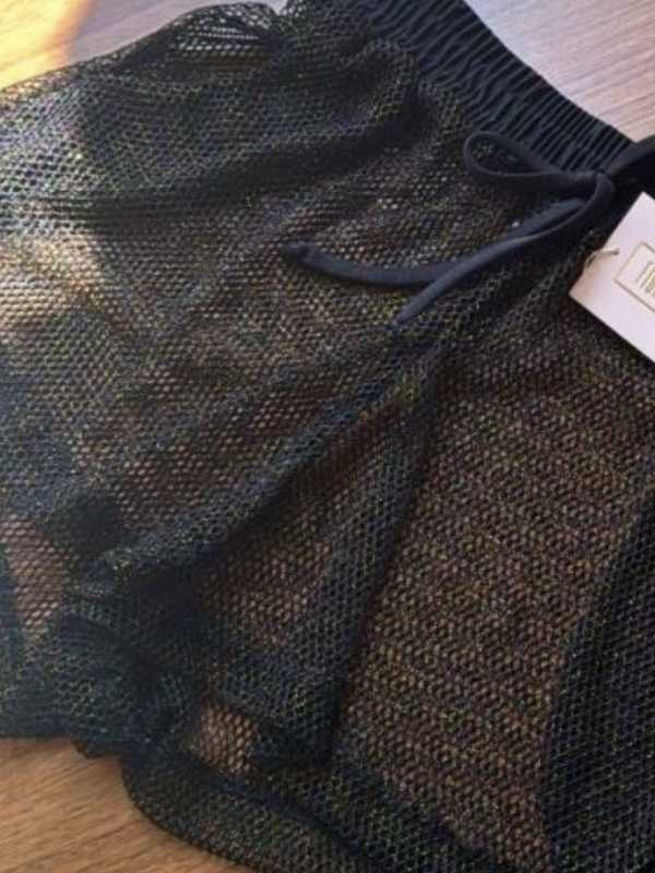 Black Gold Shimmery Shorts