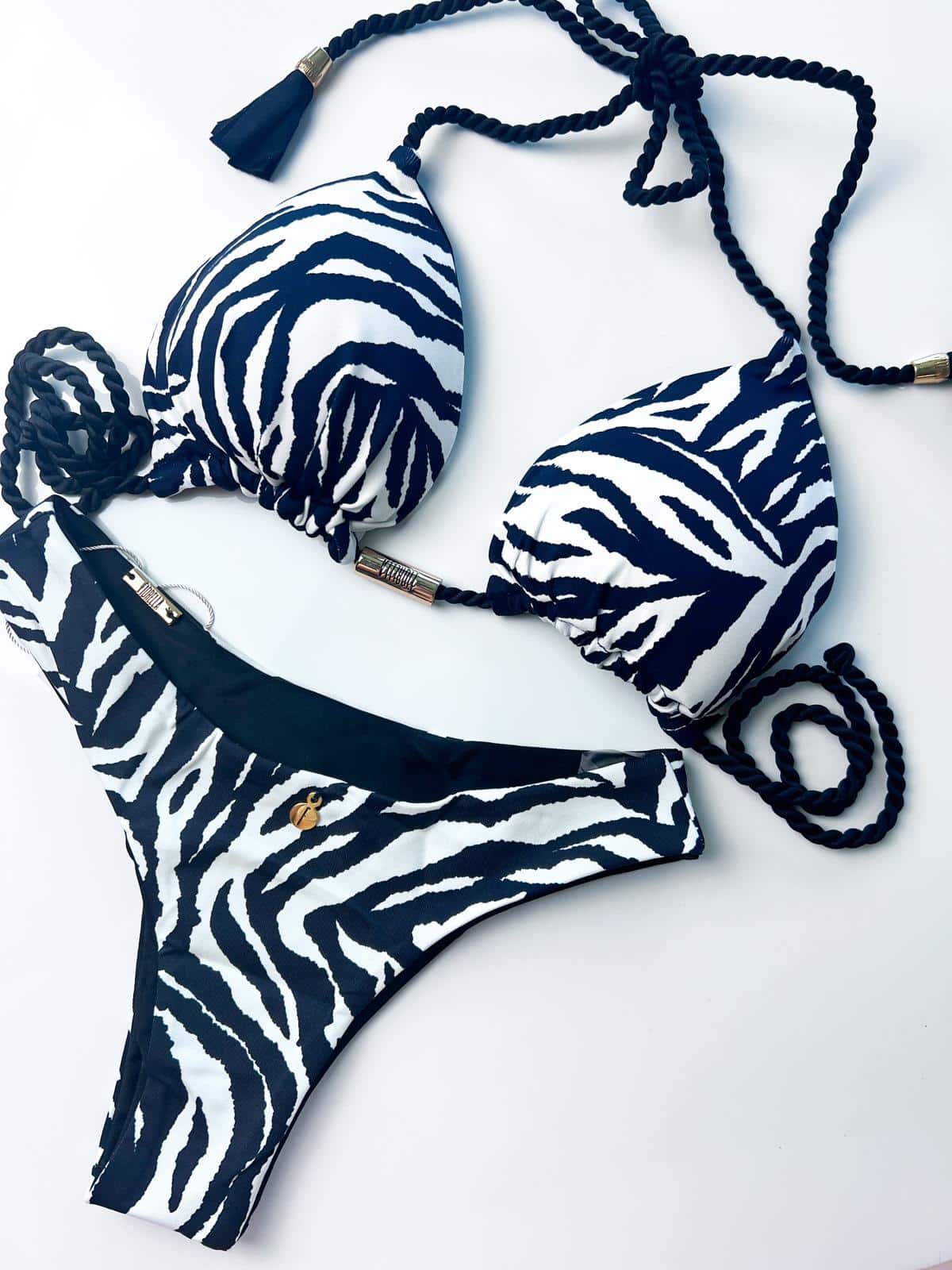 Camelia Zebra Triangle Bikini
