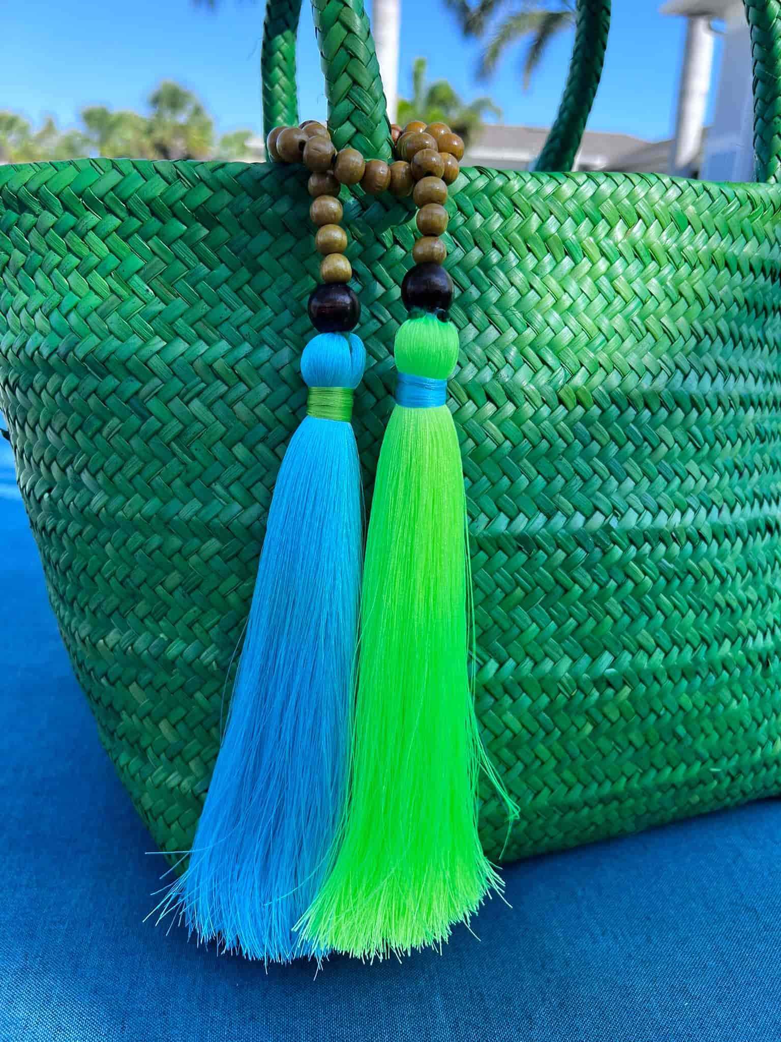 Borogodó Tote, Green Artisan Straw Bag