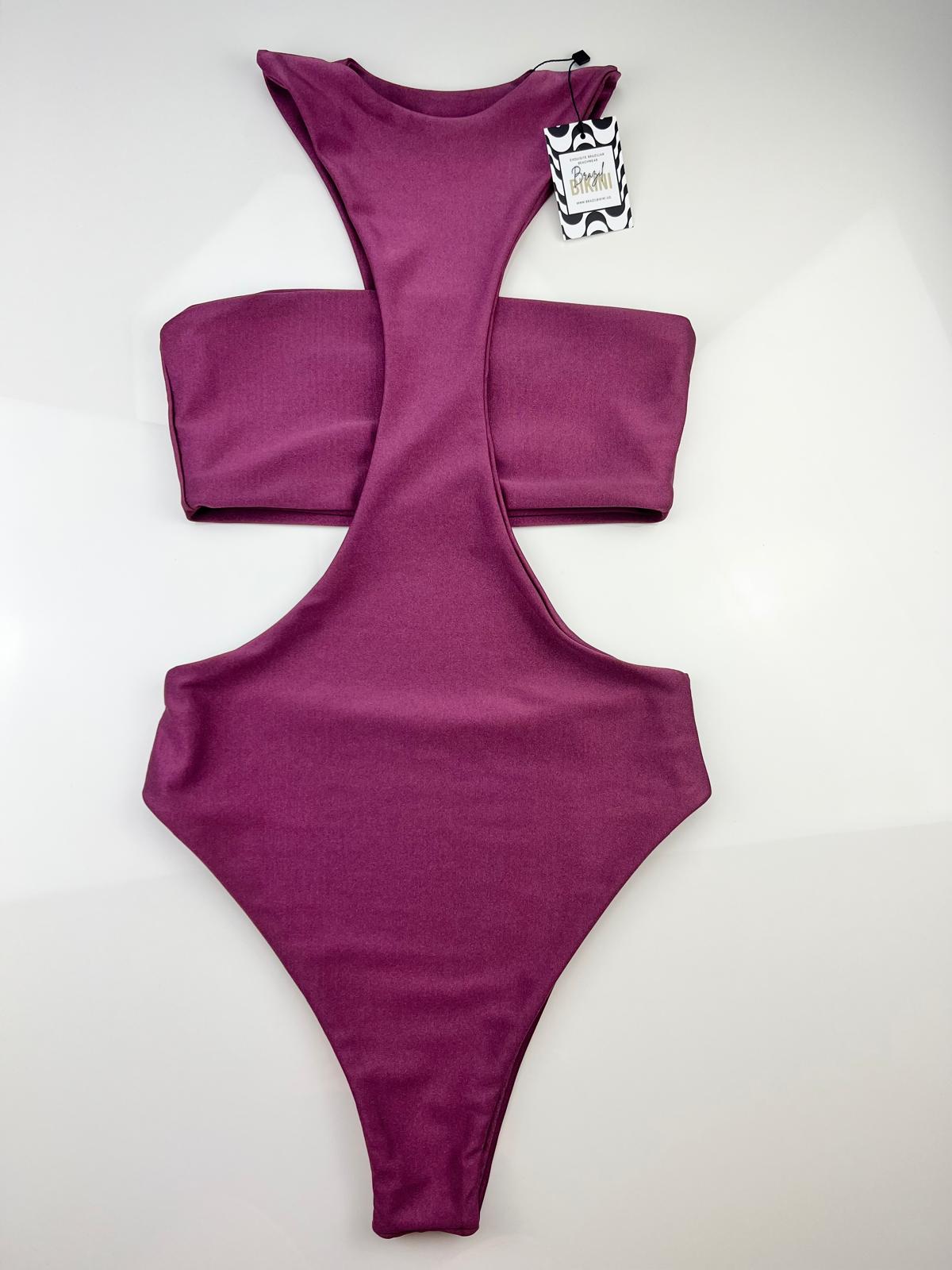 Orchid Purple Bodysuit – Sleek One-Piece Gym Wear | Women's Activewear 