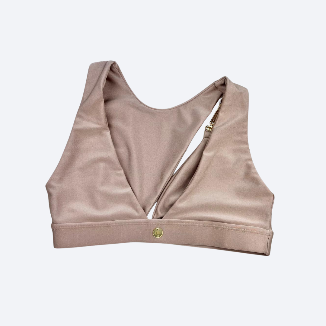 Asymmetrical Fitness Top – Ivory