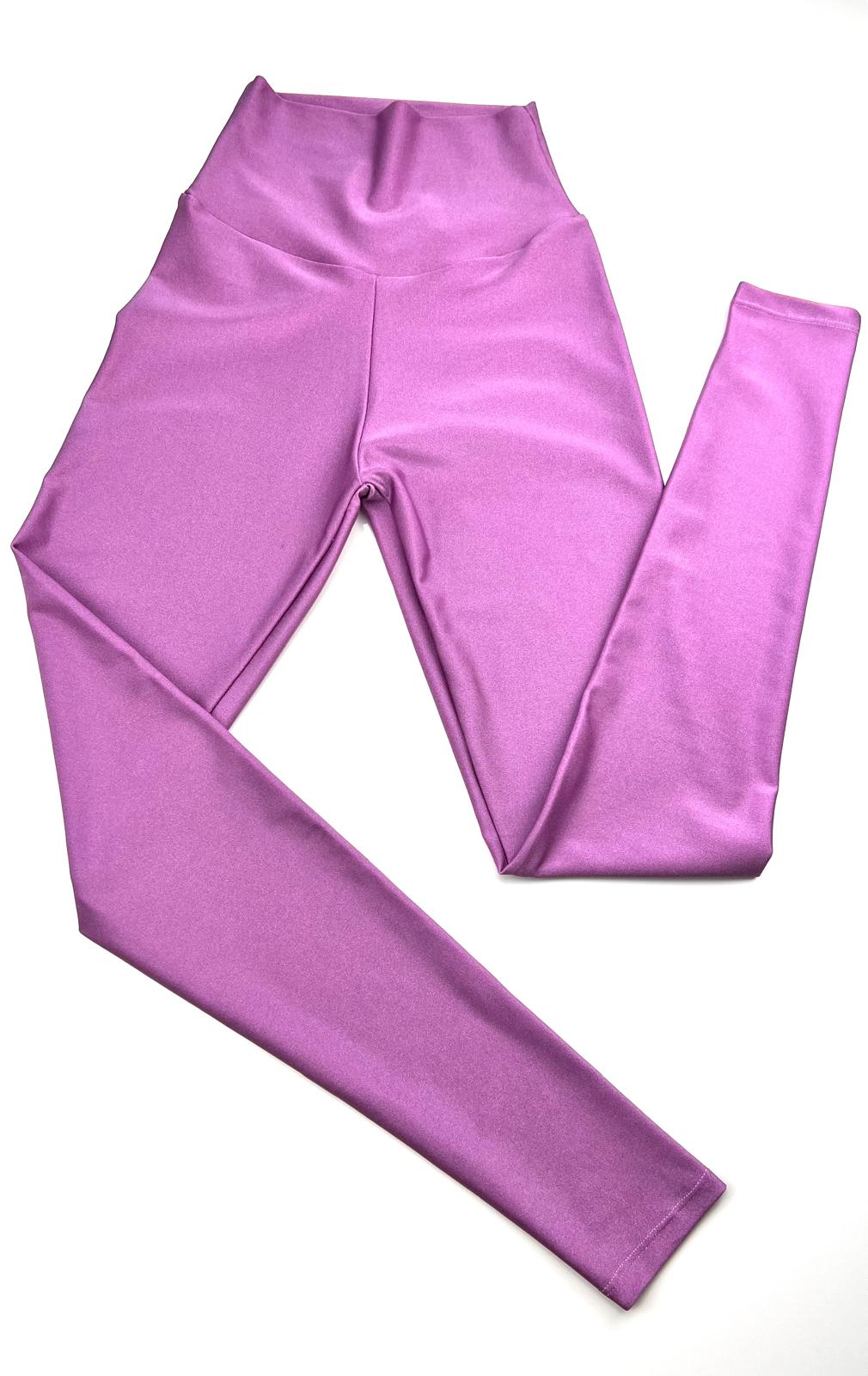 Mauve Pink High-Waisted Fitness Leggings – Stretchy, Sculpting Brazilian Activewear