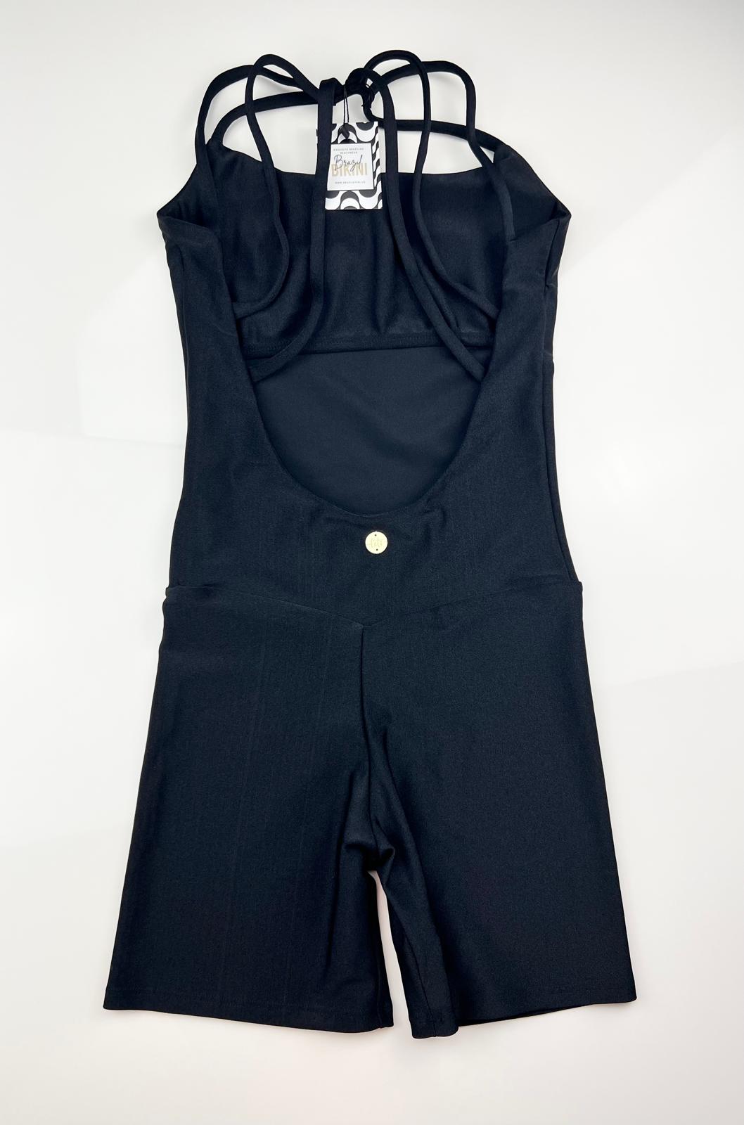 Women’s Workout Jumpsuit – One-Piece Gym Suit in Black or Sand Beige | Sculpting Activewear Bodysuit | Yoga & Fitness Outfit