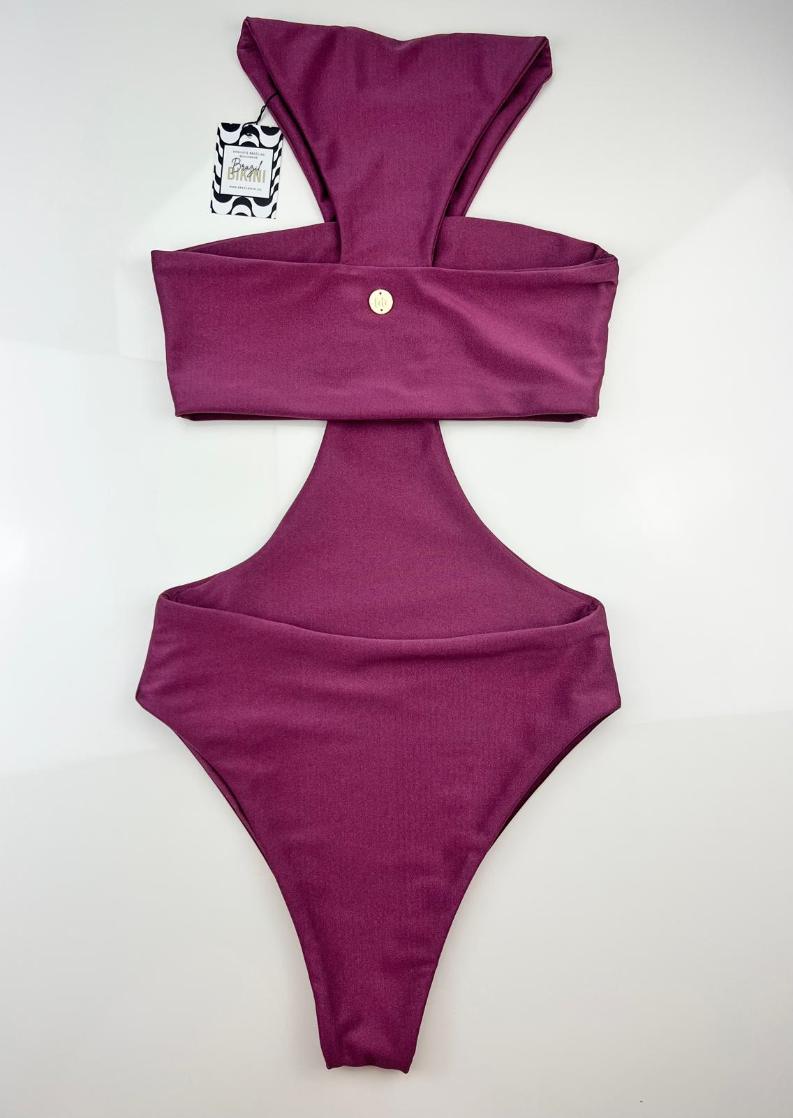 Orchid Purple Bodysuit – Sleek One-Piece Gym Wear | Women's Activewear 