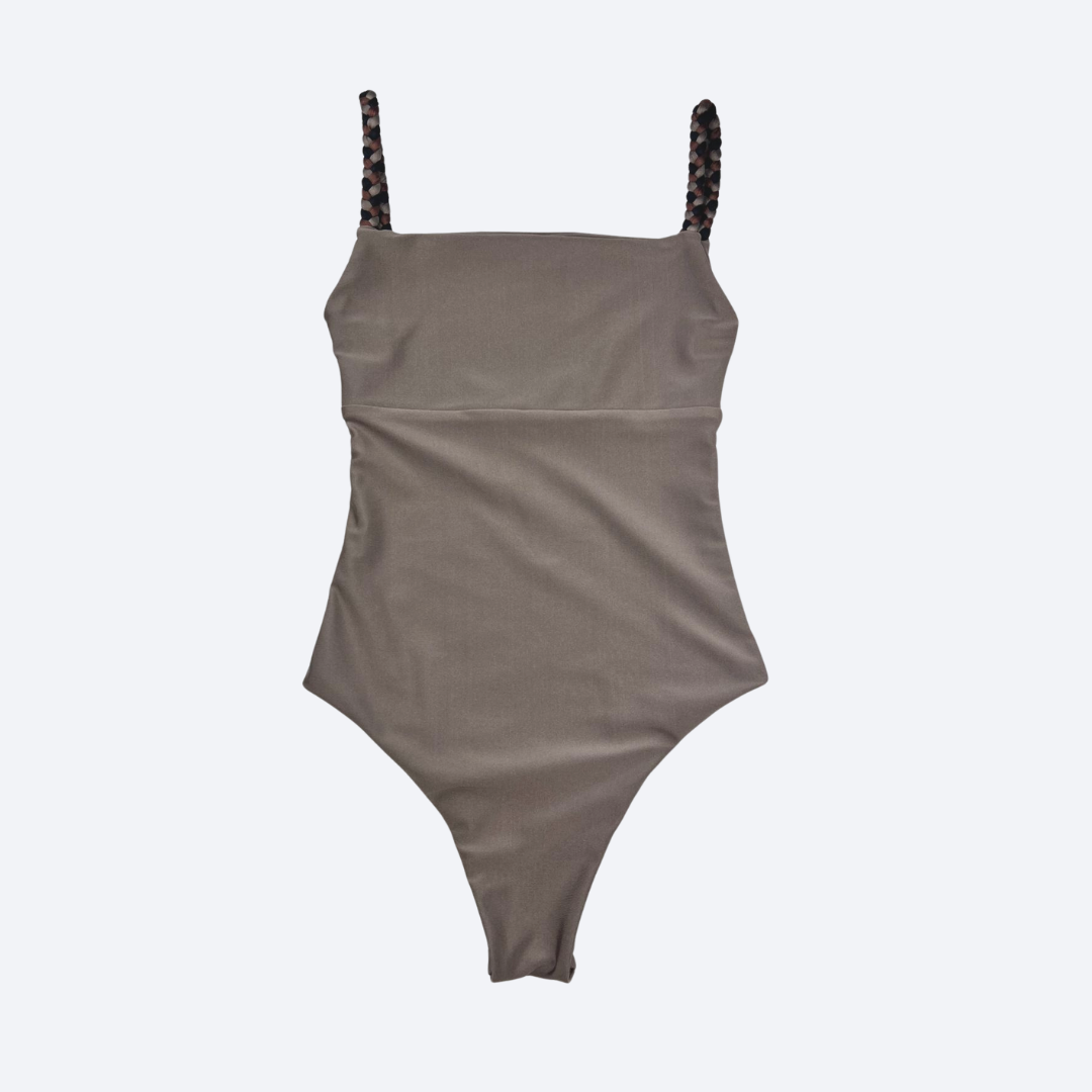 VersaFit Braided Strap Bodysuit – Gym to Beach One-Piece - Aurora